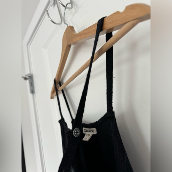 Billabong romper black checkered size Small adjustable - Picture 5 of 10